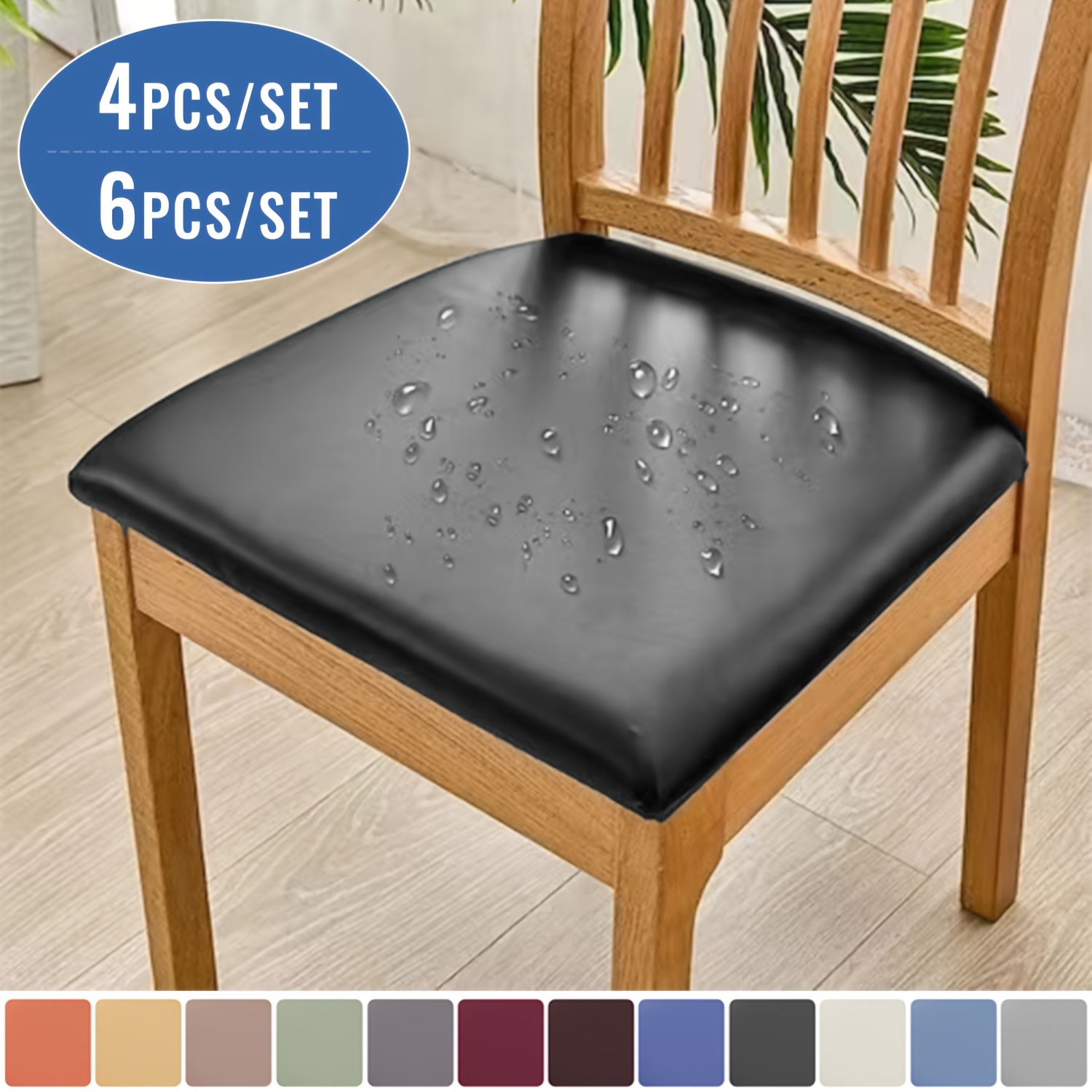 Office Tech Chair - 4/6pcs Elastic Chair Seat Covers,Tech Fabric