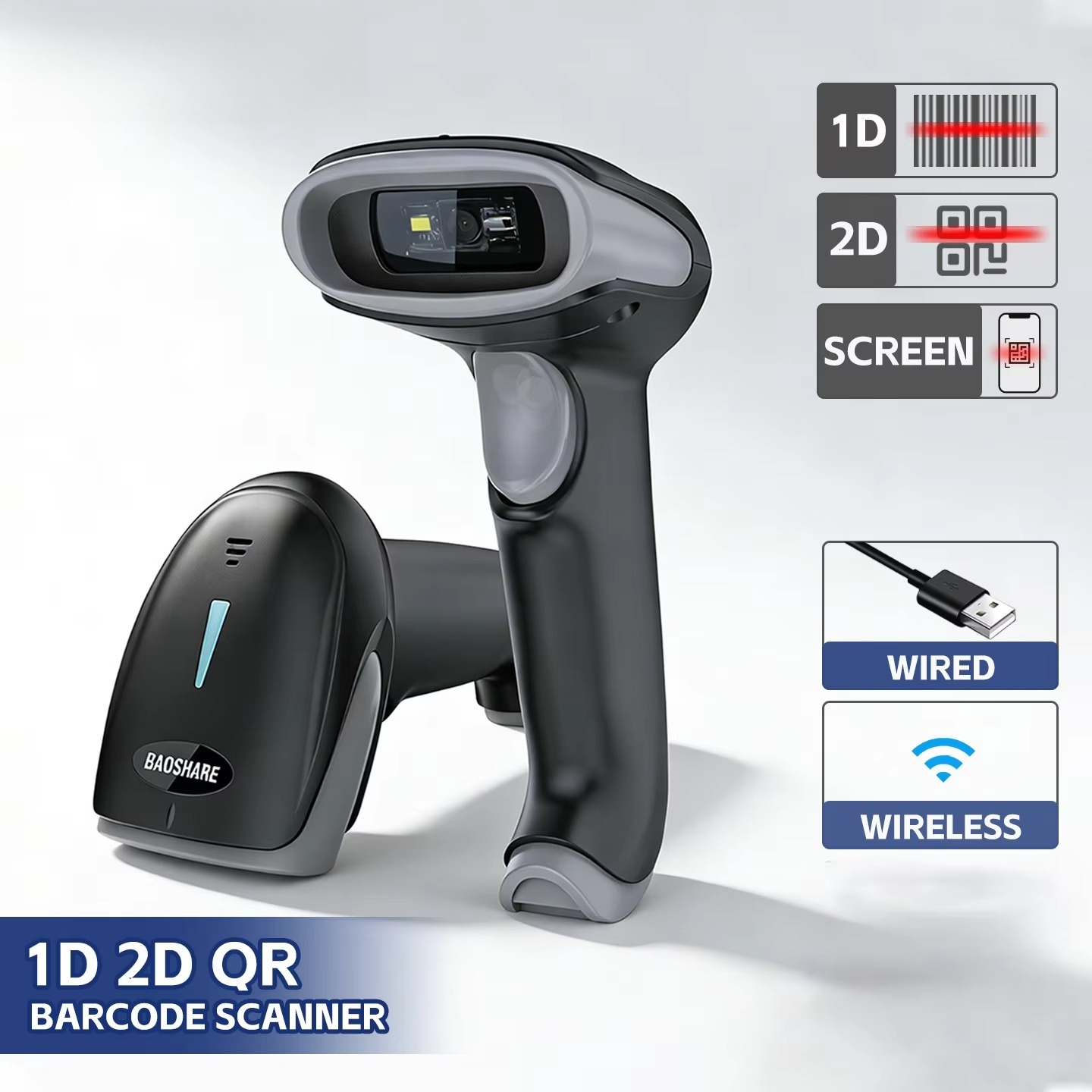 USB Wireless for 2.4G Barcode  - Barcode Scanner 2D recension och pris