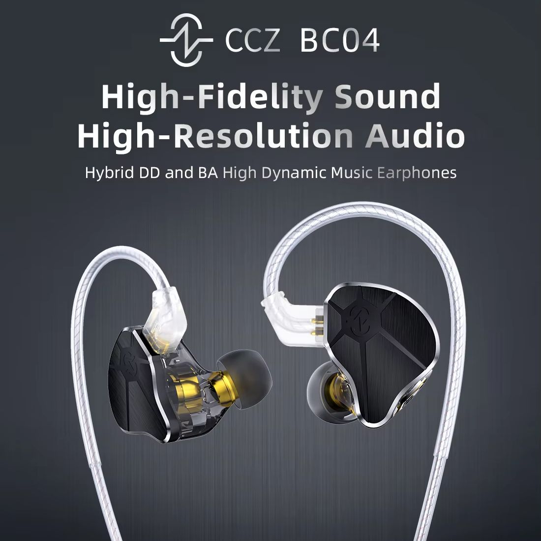 CCZ BC04 1DD+1BA Hybrid IEM He - Office Work Tech recension och pris