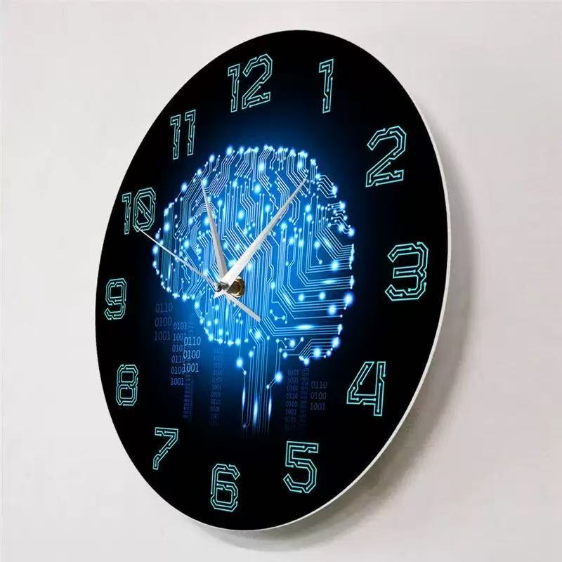 Tech Brain Wall Clock Binary C - The Office It Tech recension och pris