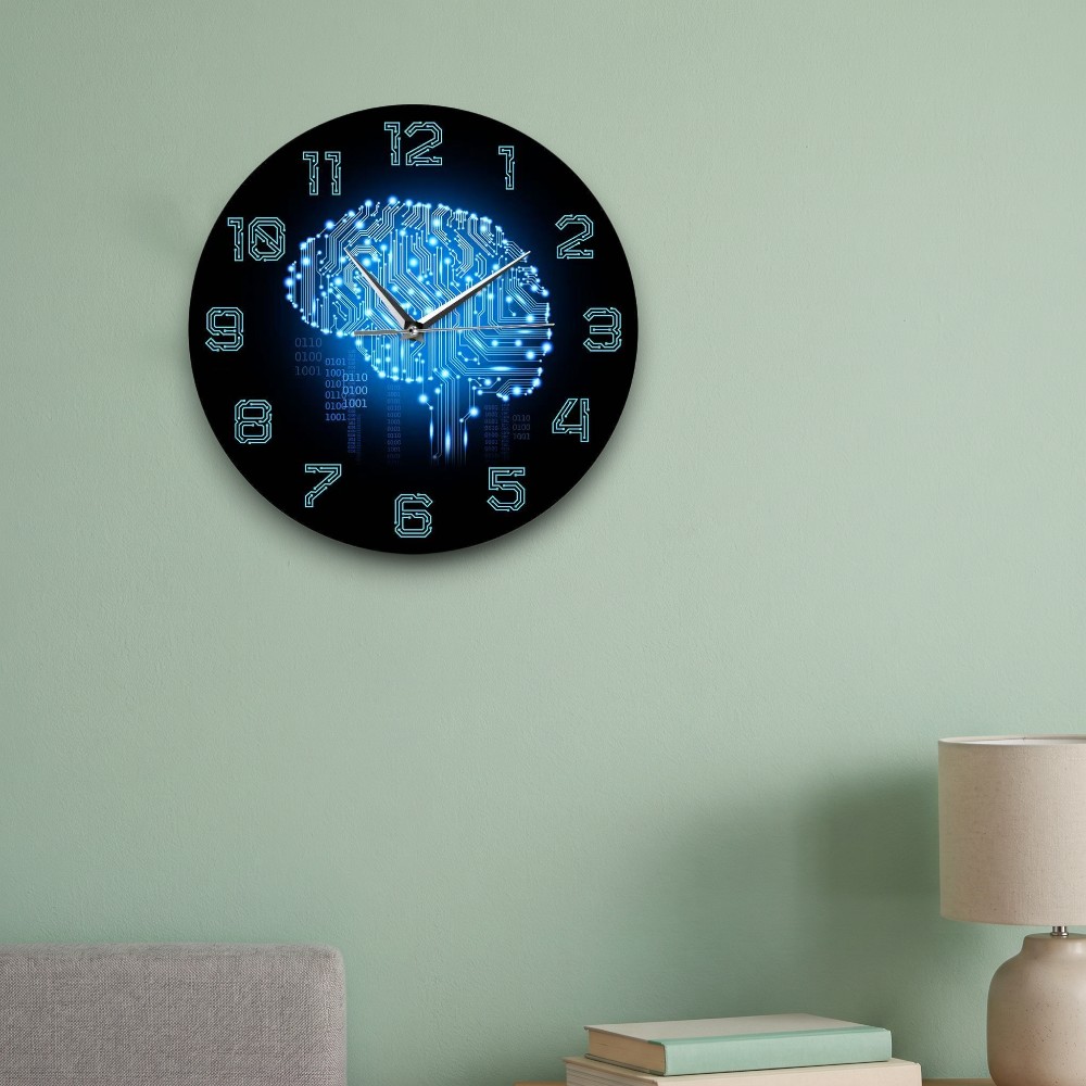 Tech Brain Wall Clock Binary C - The Office It Tech recension och pris