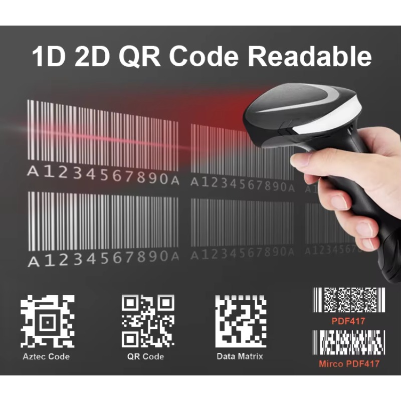 Handheld USB Wired 1D 2D Barco - Barcode Scanner 2D recension och pris