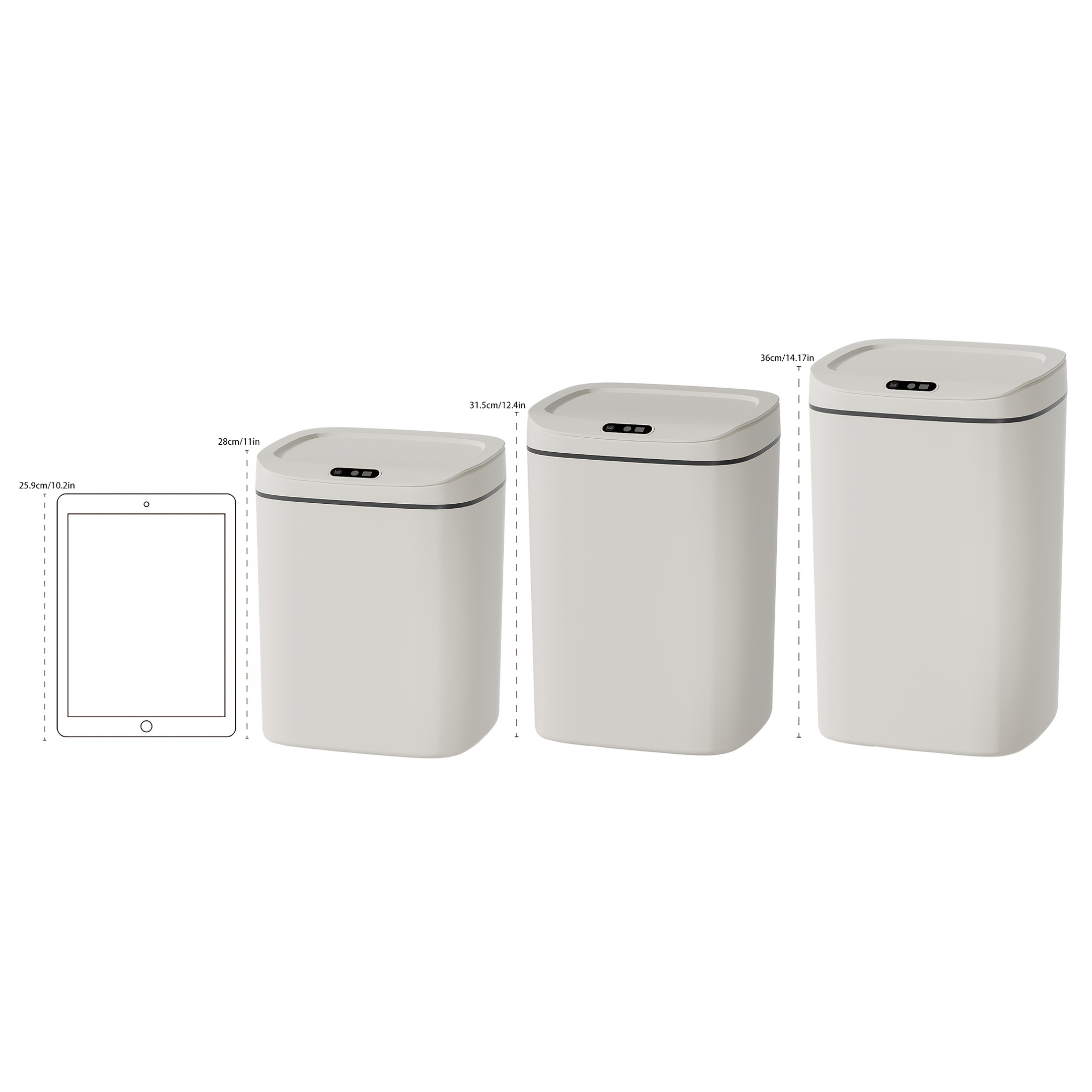 Hands-Free Smart Trash Can wit - Office Work Tech recension och pris