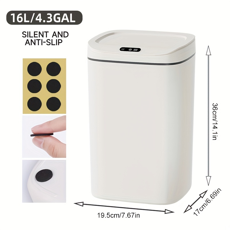 Hands-Free Smart Trash Can wit - Office Work Tech recension och pris