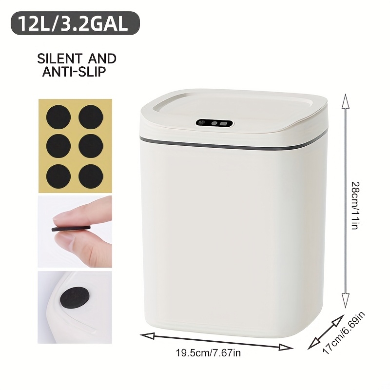 Hands-Free Smart Trash Can wit - Office Work Tech recension och pris