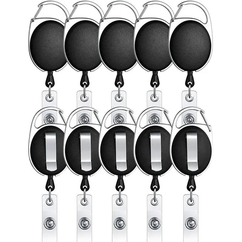 5PCS Retractable Reel ID Lanya - Document Holder Monitor recension och pris