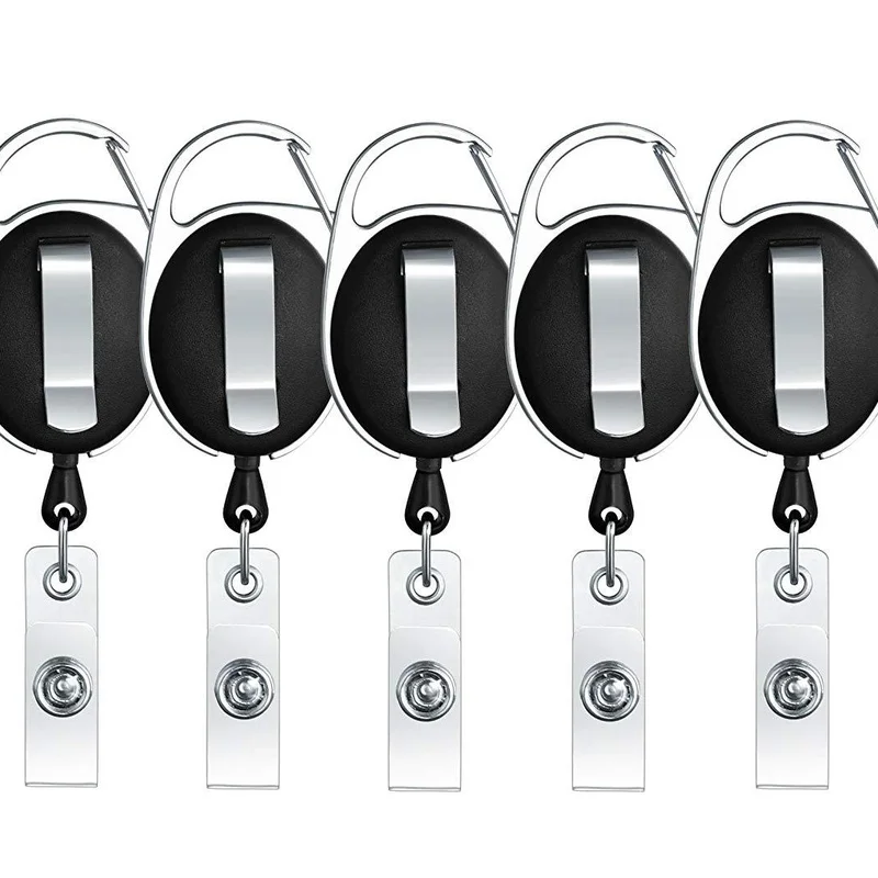5PCS Retractable Reel ID Lanya - Document Holder Monitor recension och pris
