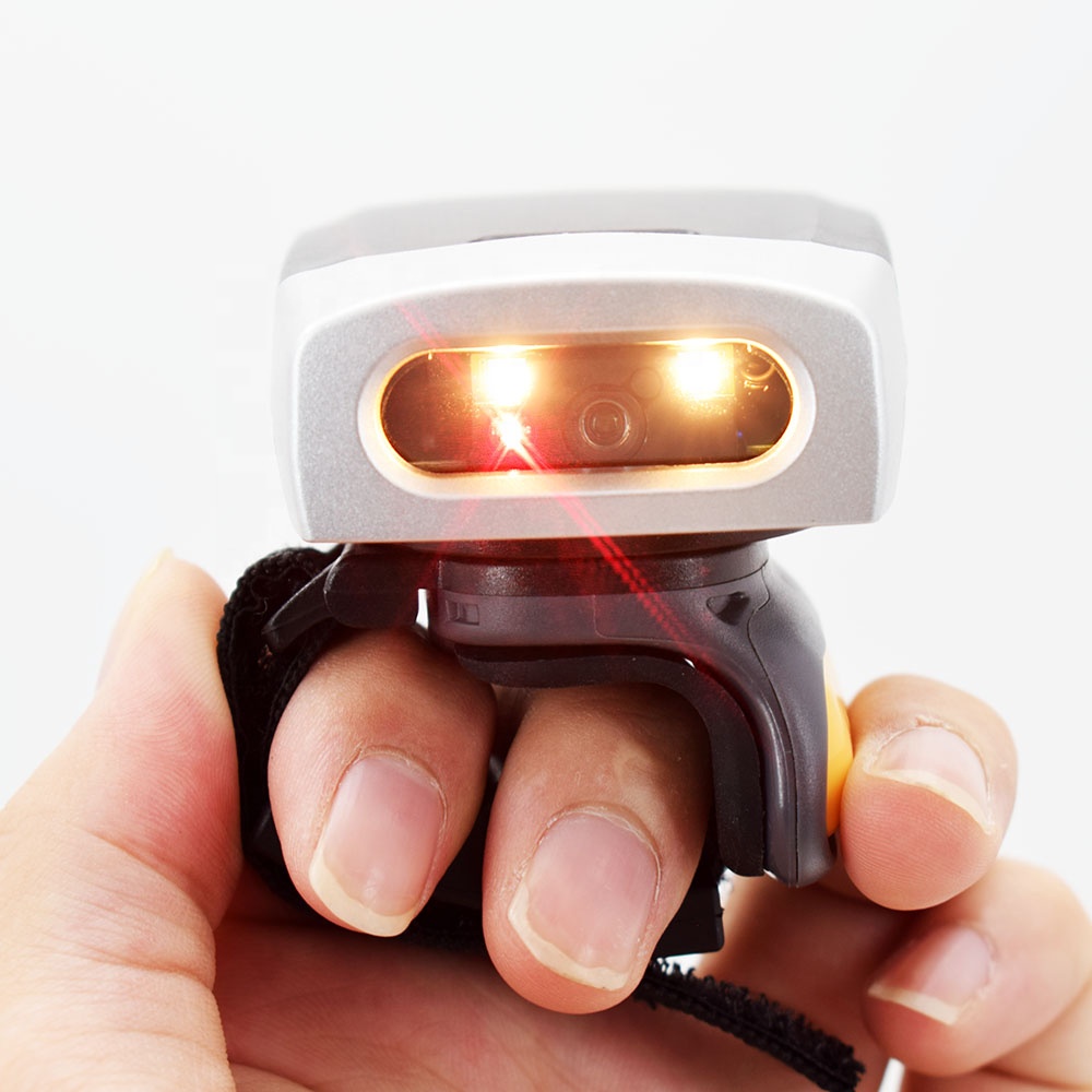 Portable Wireless 2D Ring Fing - Barcode Scanner 2D recension och pris