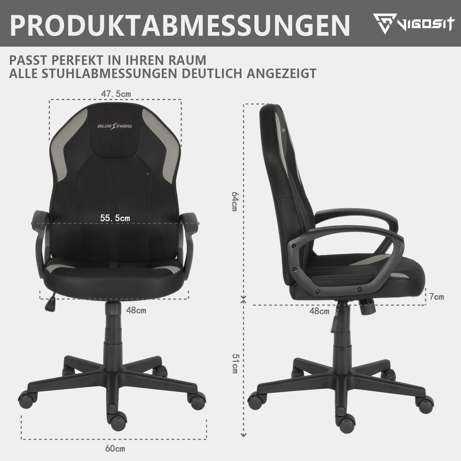 Vigosit Ergonomic Office Chair - Office Tech Chair recension och pris