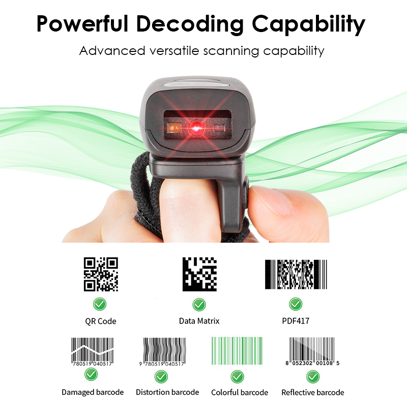FS03 500mAh Industry-grade Min - Barcode Scanner 2D recension och pris