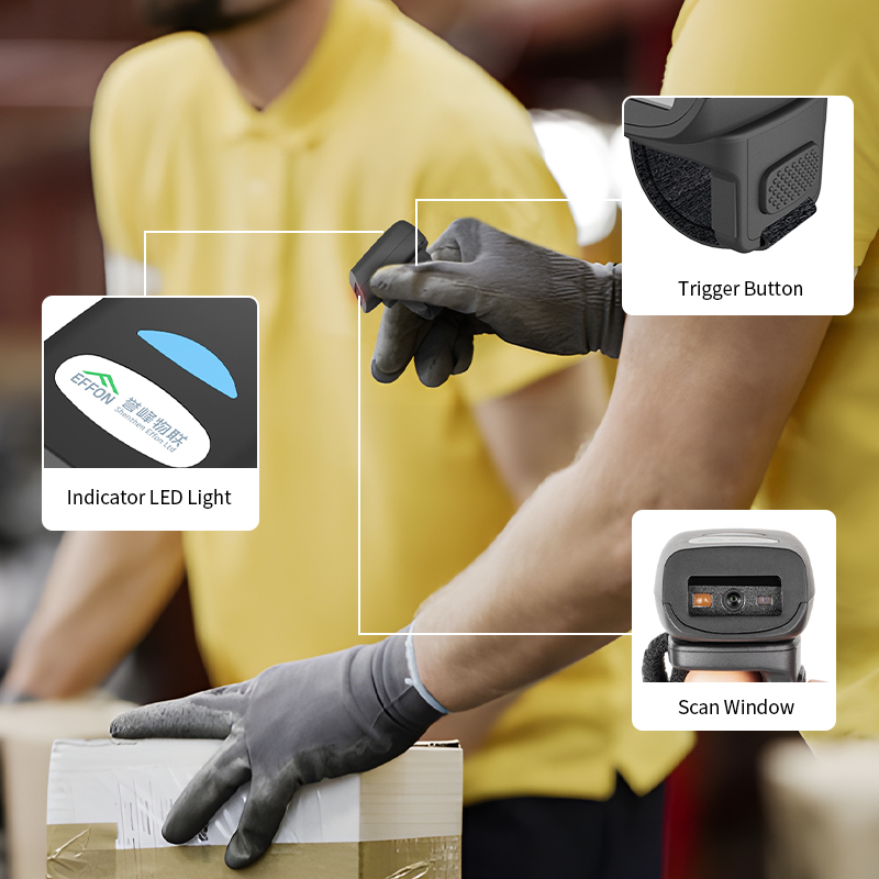 FS03 500mAh Industry-grade Min - Barcode Scanner 2D recension och pris