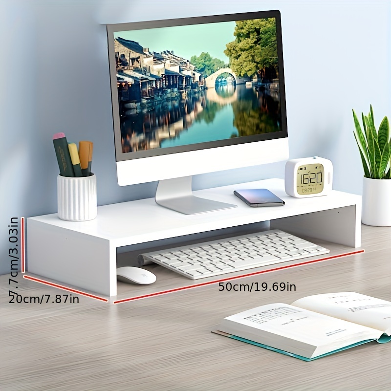 Spacious Wooden Monitor Stand  - Document Holder Monitor recension och pris