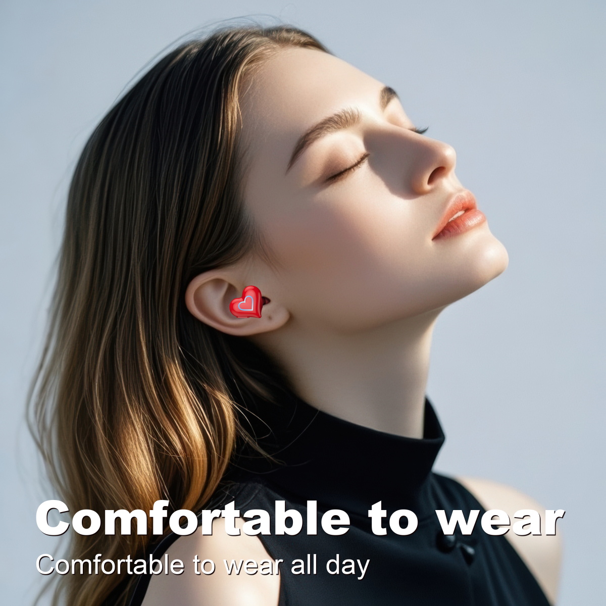 New heart shaped wireless blue - Office Work Tech recension och pris